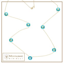 collana Allegra smalto 7 fiori piccoli